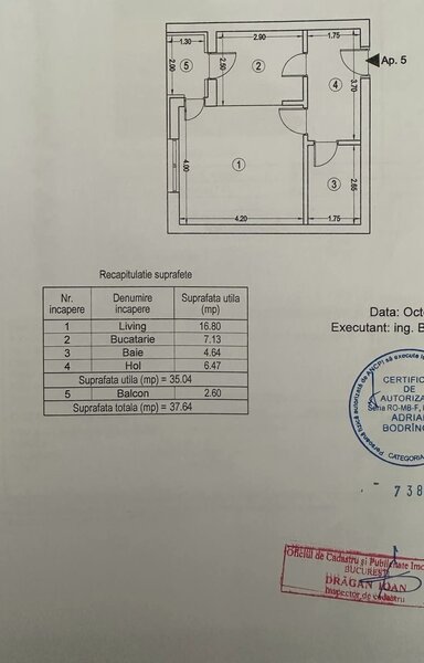 Militari garsoniera de vanzare 21 Residence 38 mp